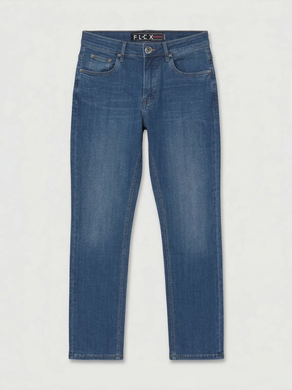 Mish Mash Tapered Fit Flex Indigo Mid Jean