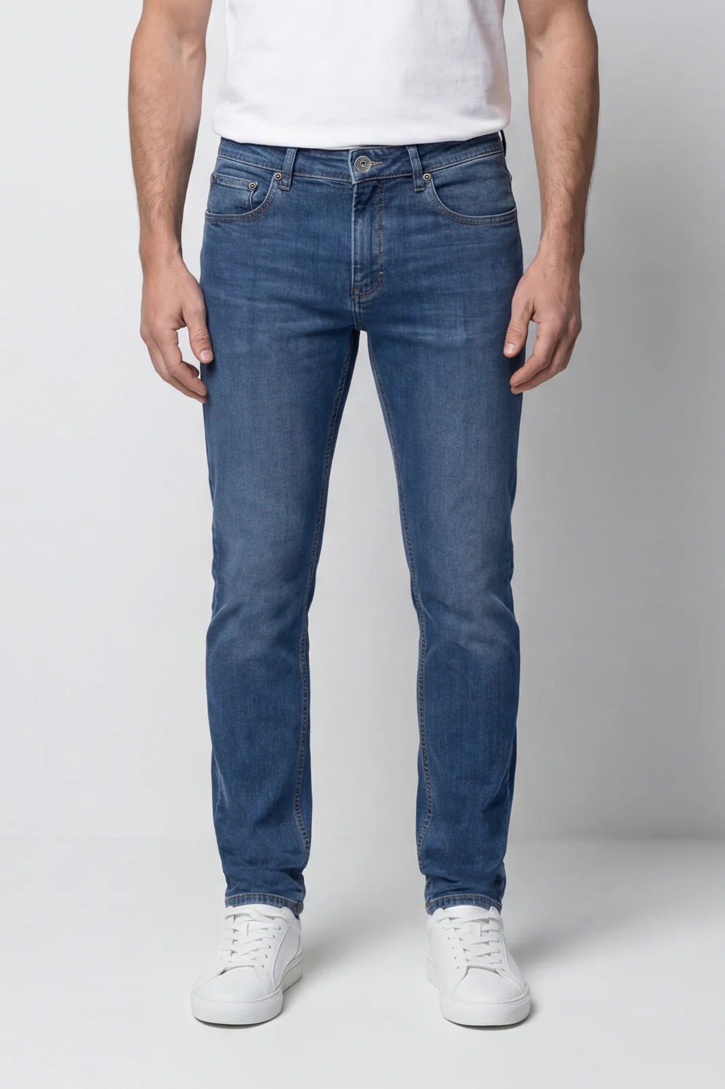 Mish Mash Tapered Fit Flex Indigo Mid Jean