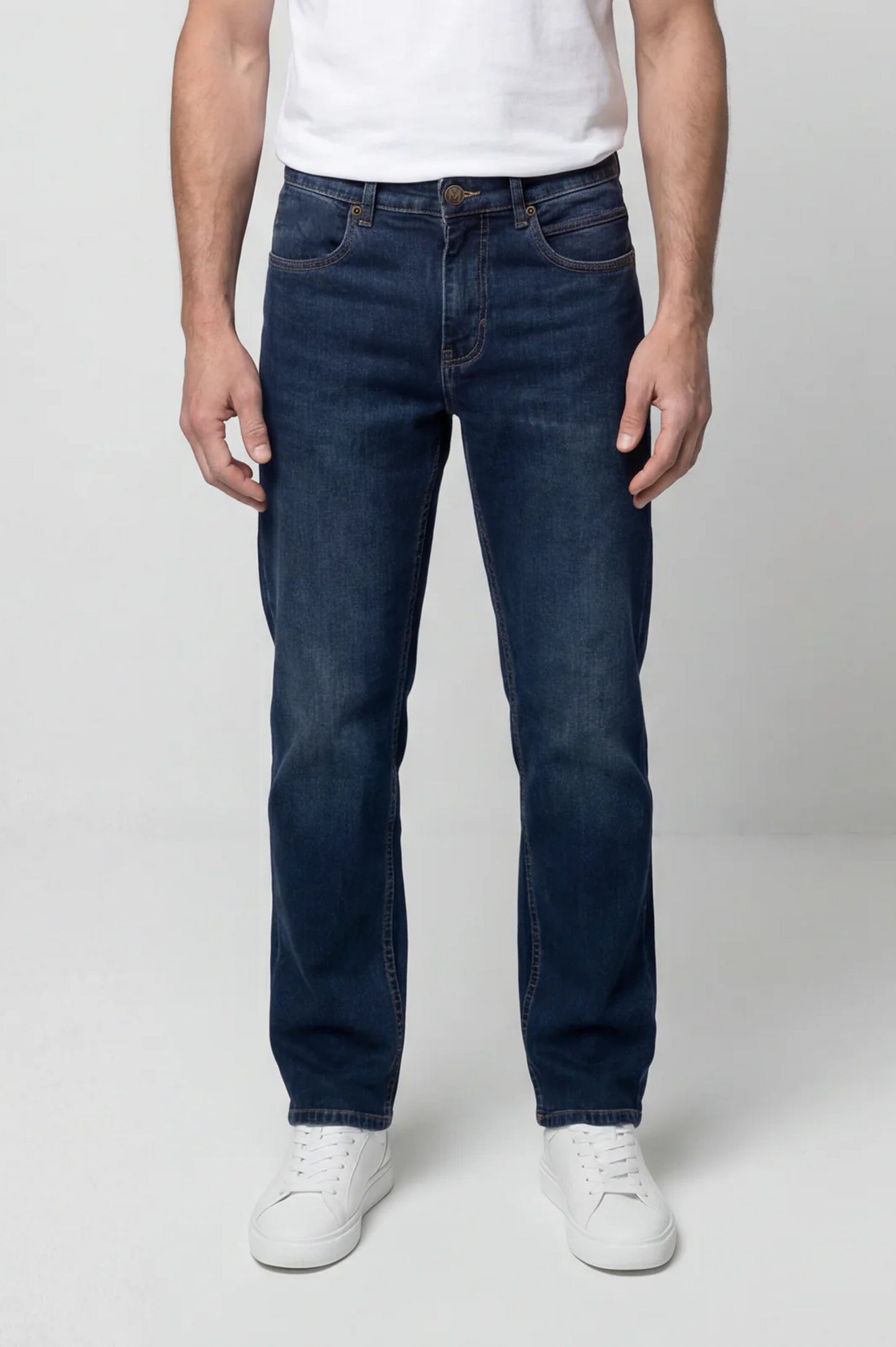 Mish Mash Straight Fit Hailstone Dark Jean