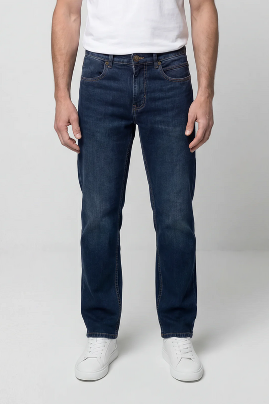 Mish Mash Straight Fit Hailstone Dark Jean