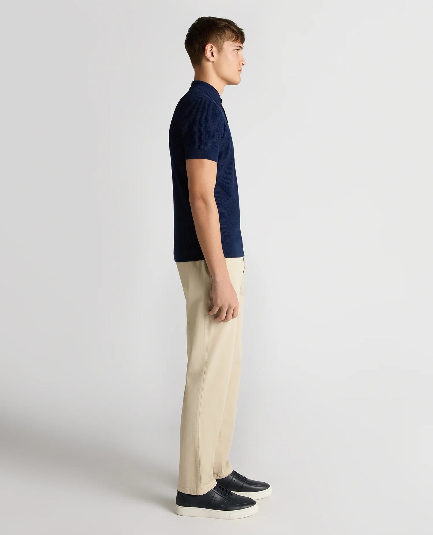 Remus Uomo Knitted Cotton Polo Shirt