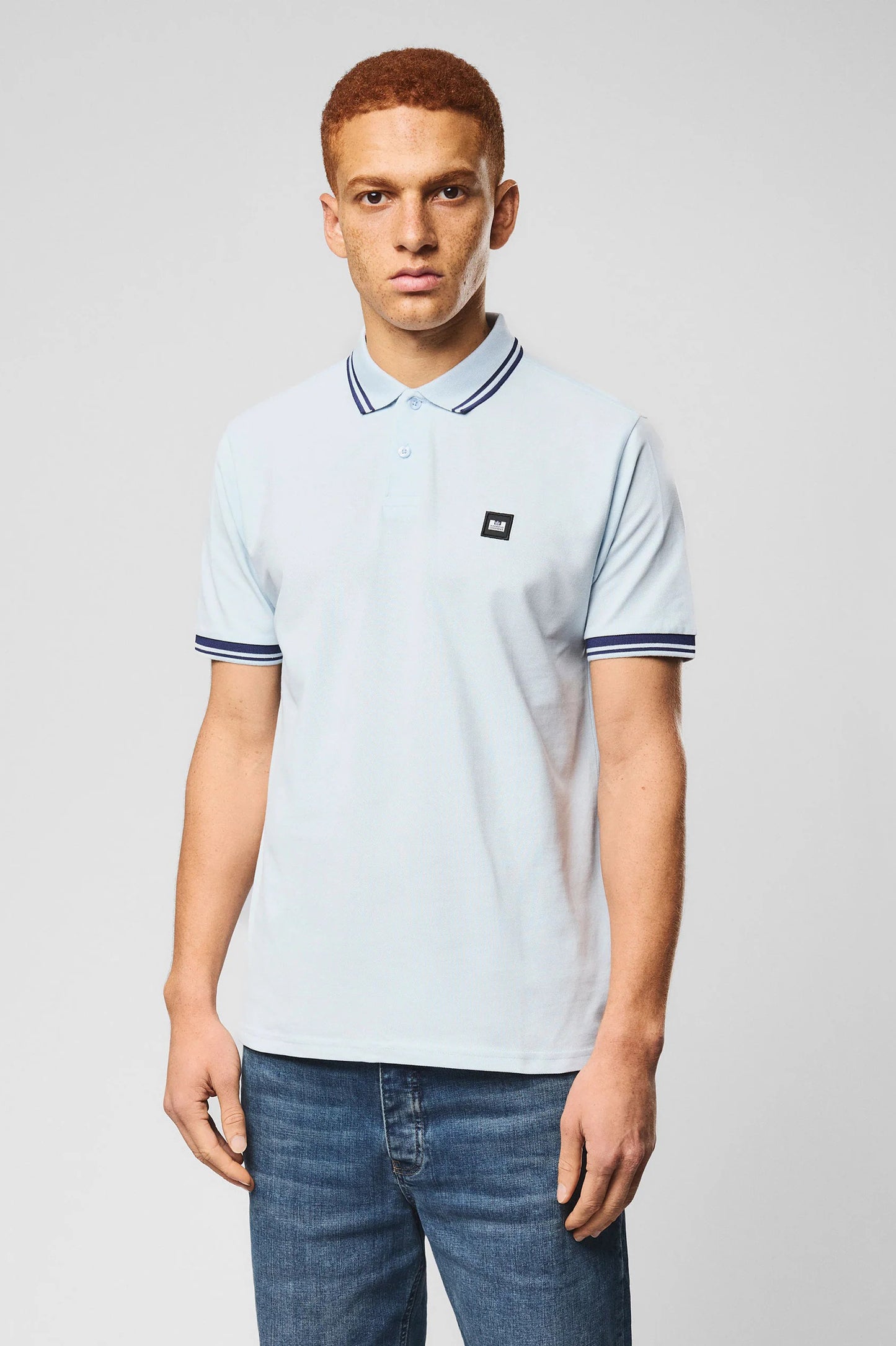Weekend Offender Levanto Polo Shirt Sky Blue
