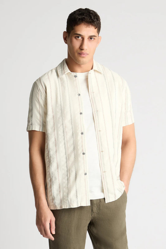 Remus Uomo Tapered Fit Cotton Print Shirt