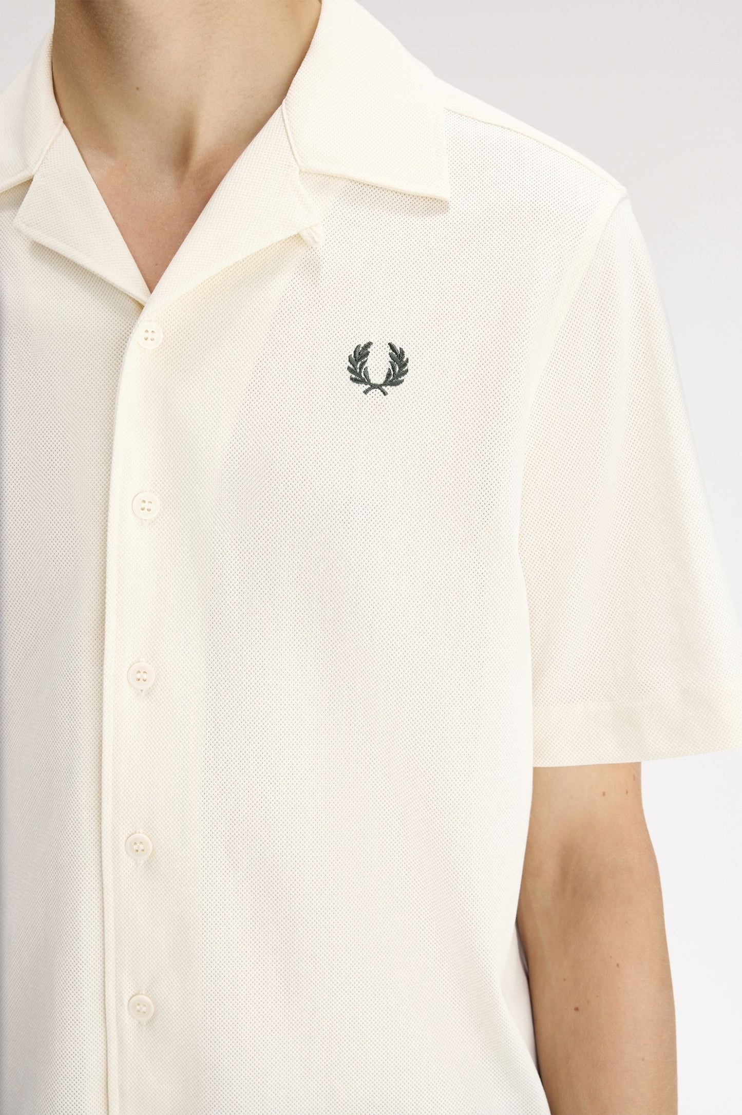 Fred Perry Compress Mesh Revere Collar Shirt M1745