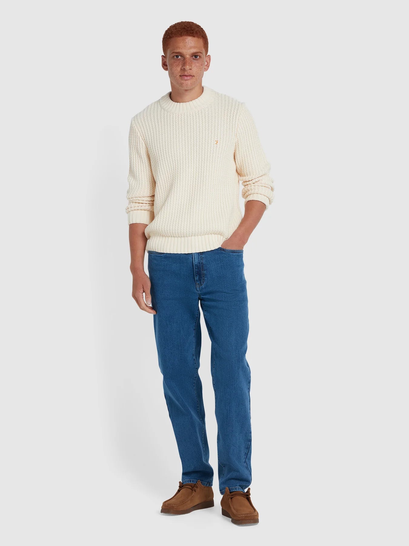 Farah Burlington Fisherman Knit Sweater