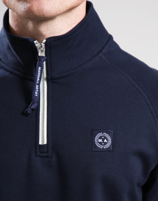 Marshall Artist Foundation 1/4 Zip Sweat // Navy