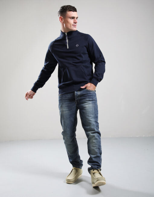 Marshall Artist Foundation 1/4 Zip Sweat // Navy