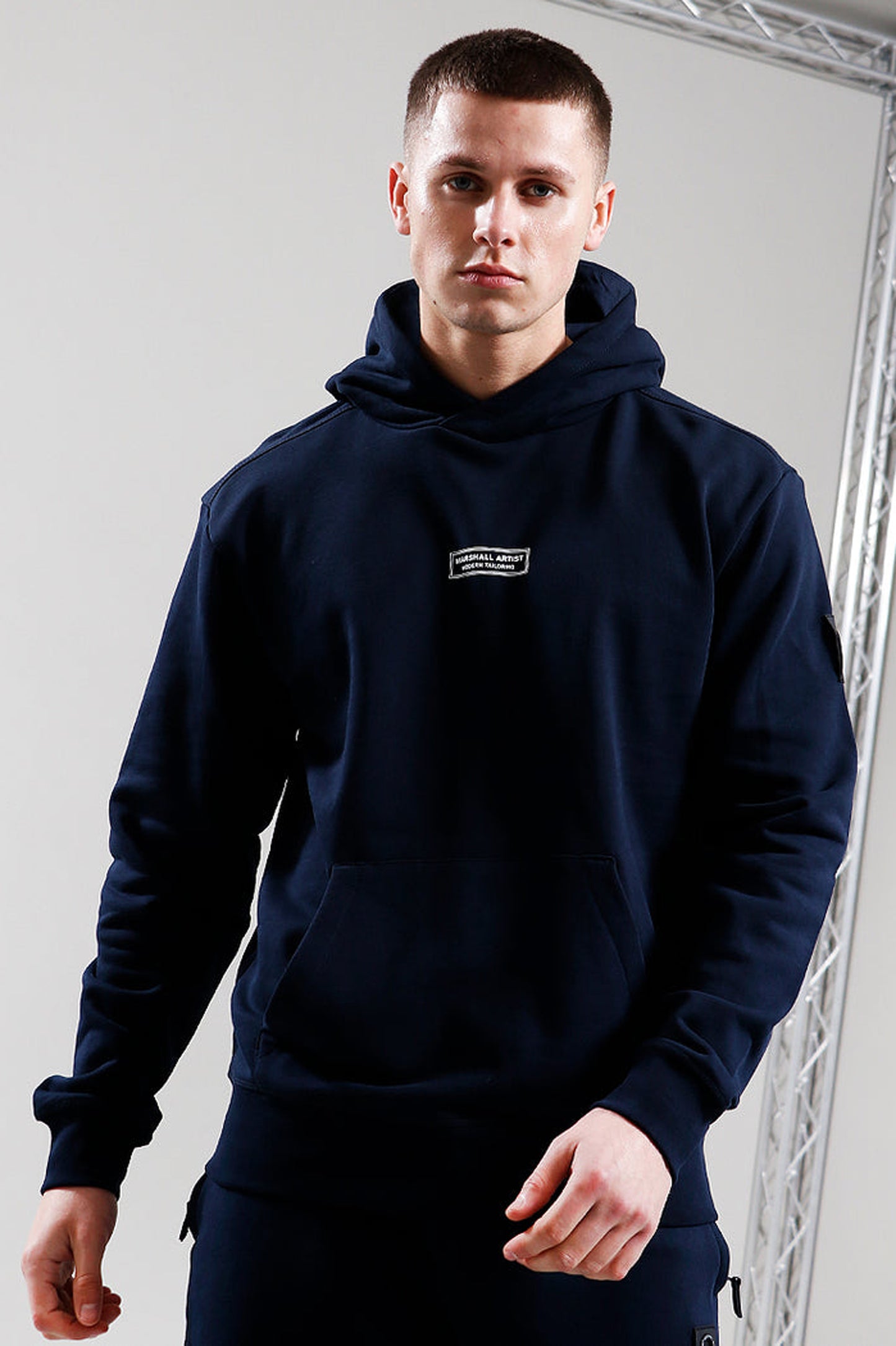 Marshall Artist Siren Oth Box Injection Hoodie // Navy