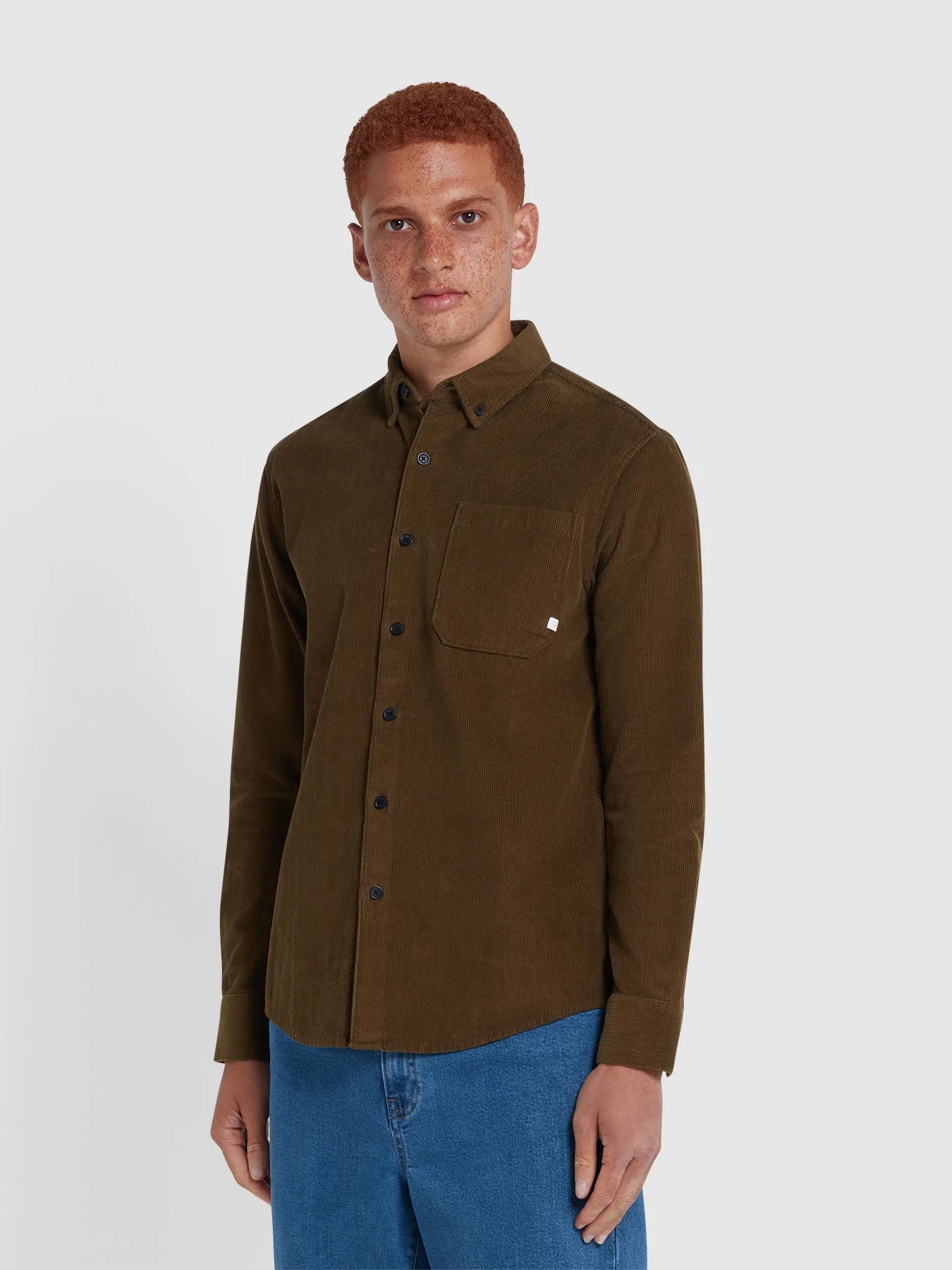 Farah Spencer Casual Fit Corduroy Shirt