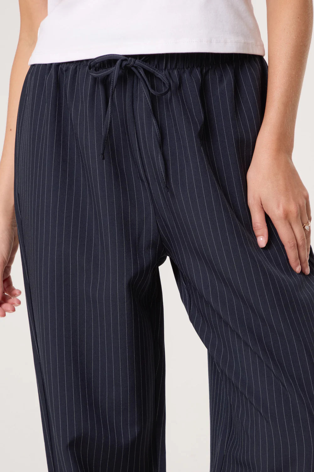 Nova of London Elasticated Waist Pinstripe Trouser