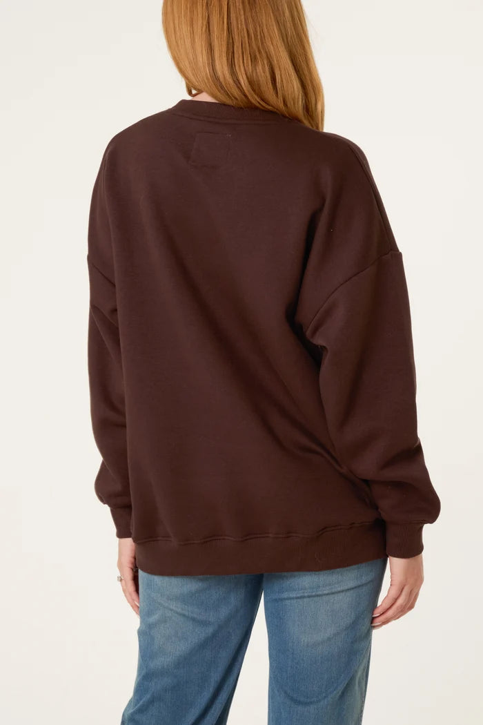 Nova of London Weekend Cosy Cotton Sweatshirt