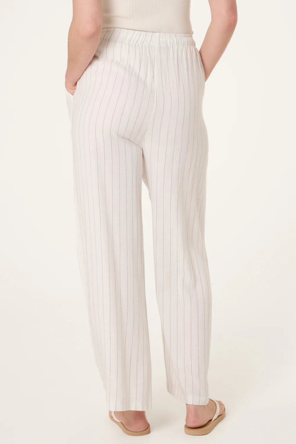 Nova of London Pin Striped Elasticated Trousers