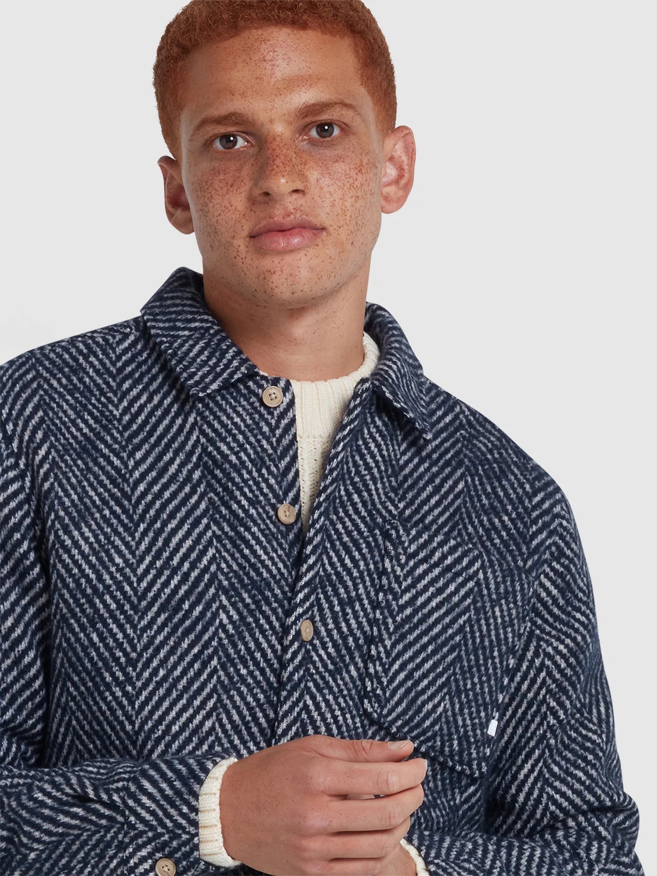 Farah Davies Chevron Overshirt