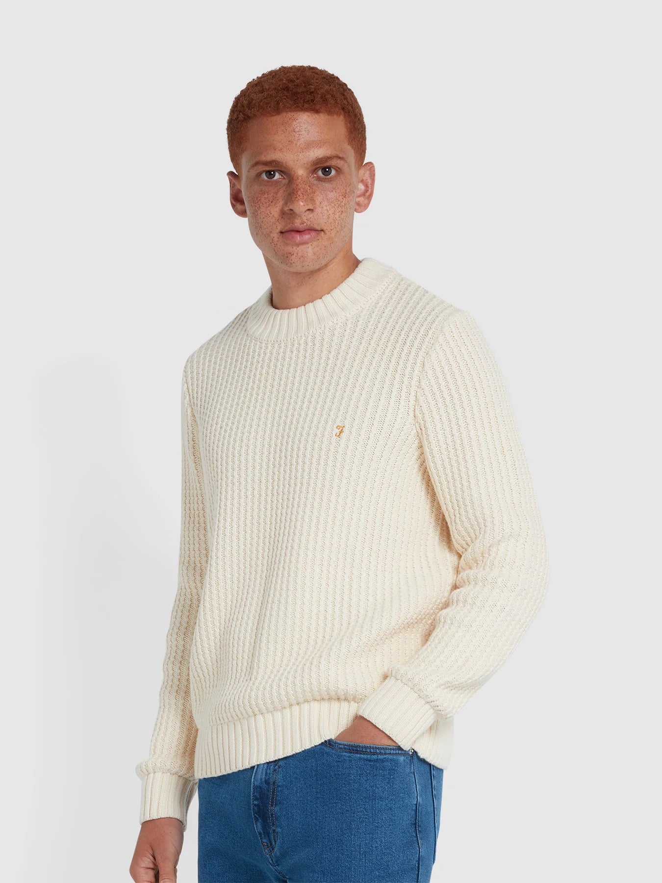 Farah Burlington Fisherman Knit Sweater