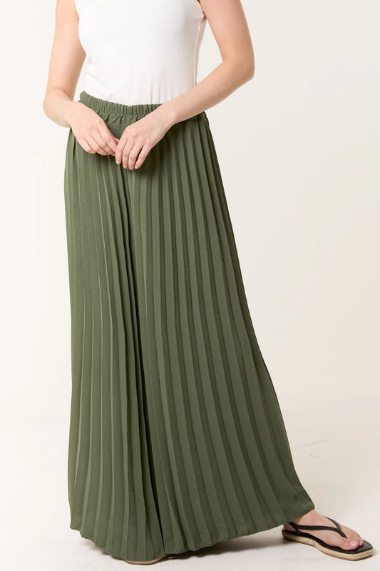 Nova of London Wide Leg Plisse Trousers
