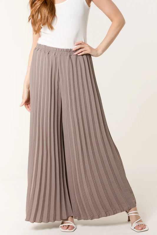 Nova of London Wide Leg Plisse Trousers
