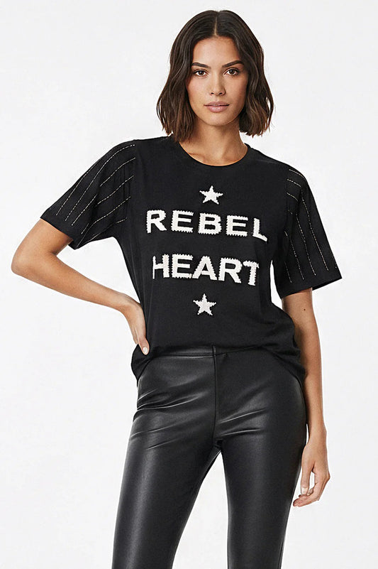 Religion Heartbreaker Tee Rebel Heart Black