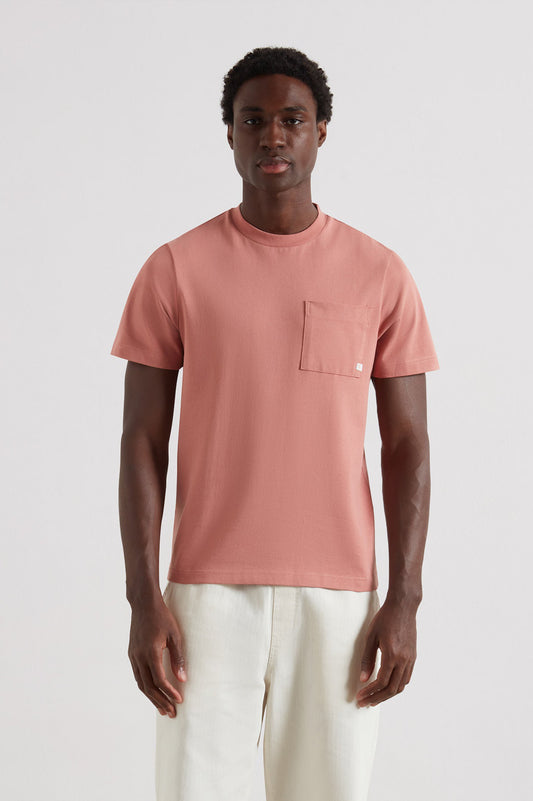 Stacy Pocket T-Shirt In Varsity Pink