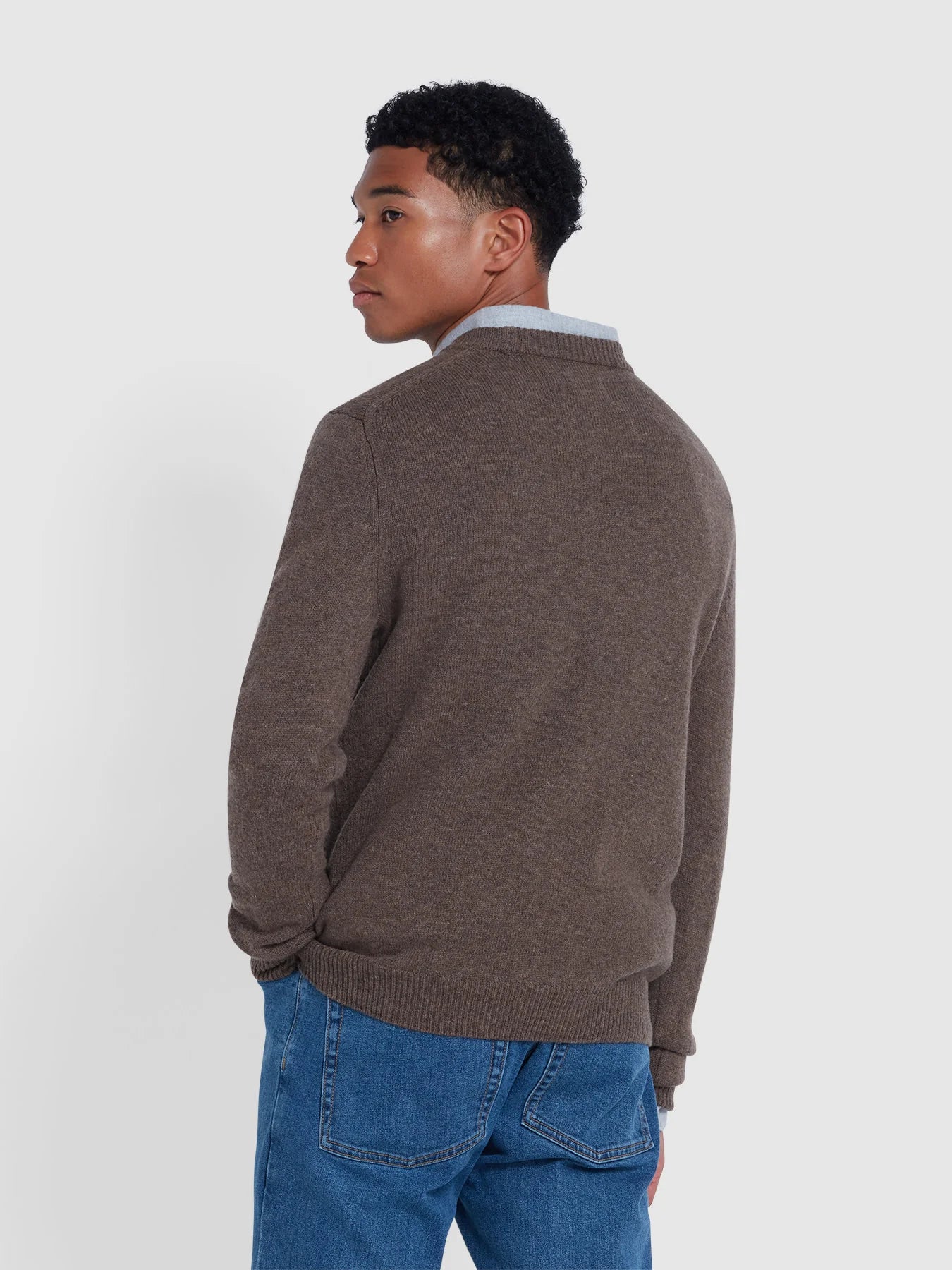 Farah Birchall Crew Neck Lambswool Sweater