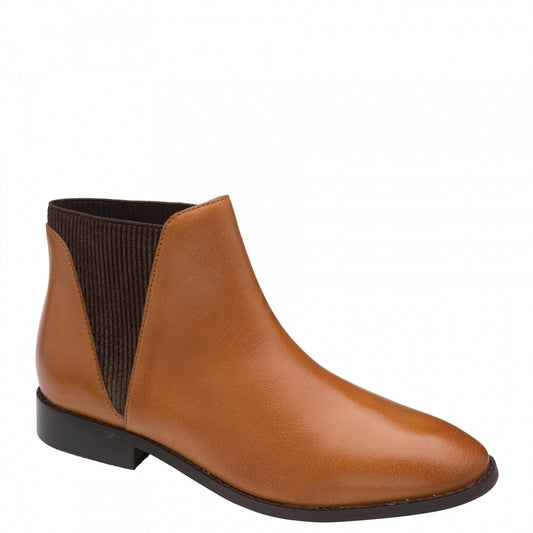 Ravel | Dark Tan Sabalo Leather Ankle Boots