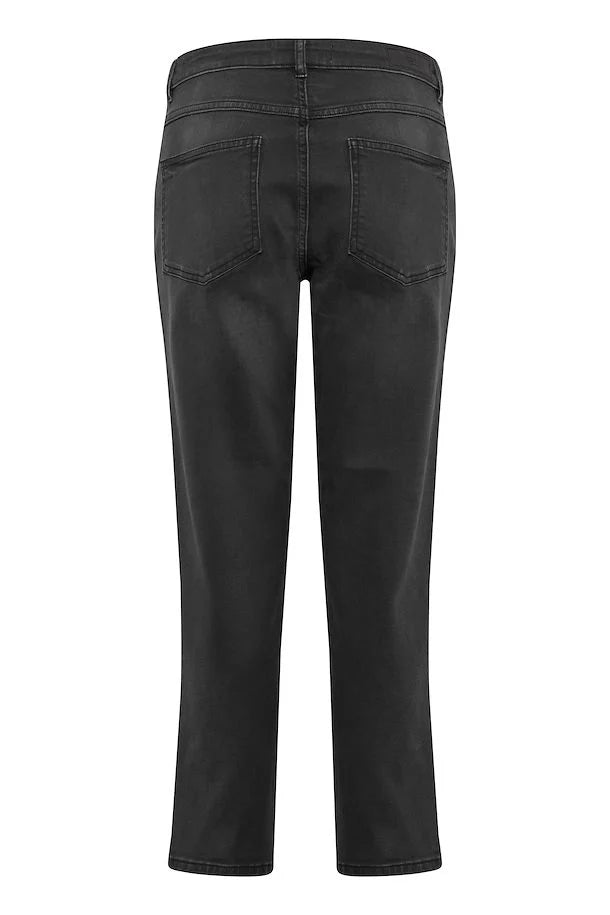 Ichi Twiggyih Raven Jeans Washed Grey