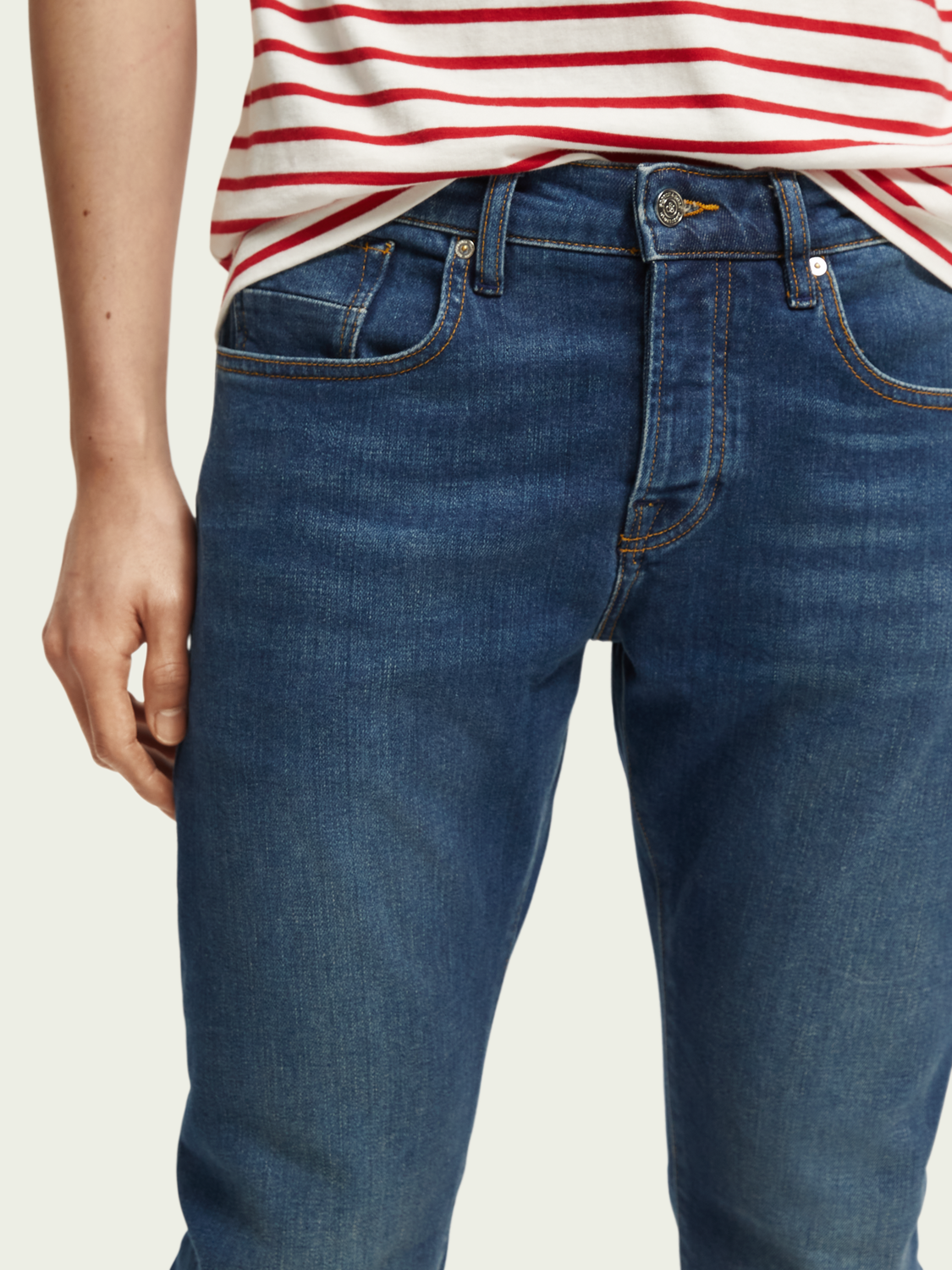 Scotch and Soda Ralston regular slim fit organic cotton jeans